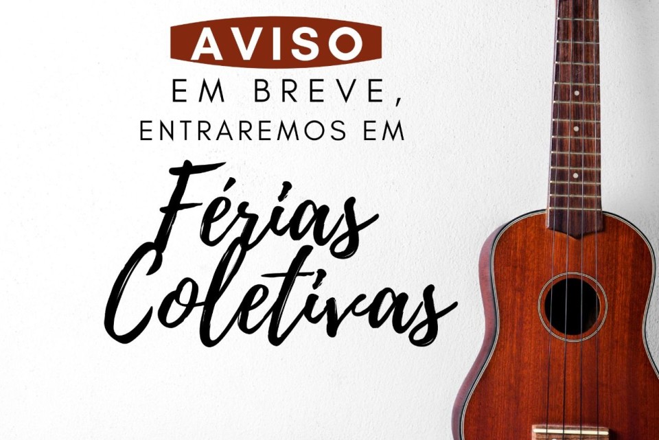 Imagem Estaremos em férias coletivas