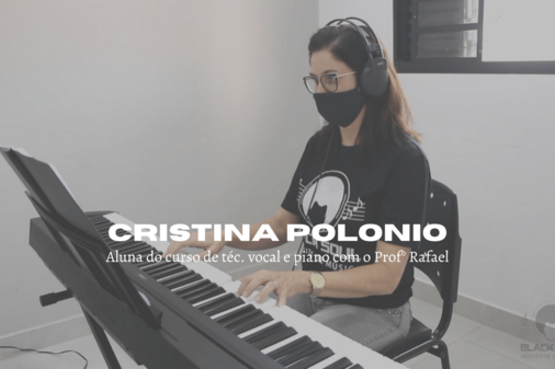 Imagem Aluna de téc. vocal e piano Cristina