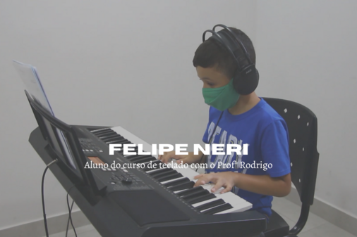Imagem Aluno de teclado Felipe