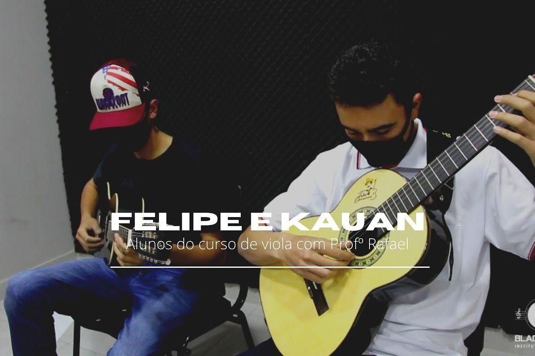 Imagem Alunos de viola Felipe e Kauan